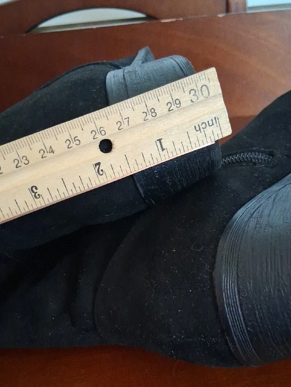 GUC Size 7 Black Over-the-Knee Boots